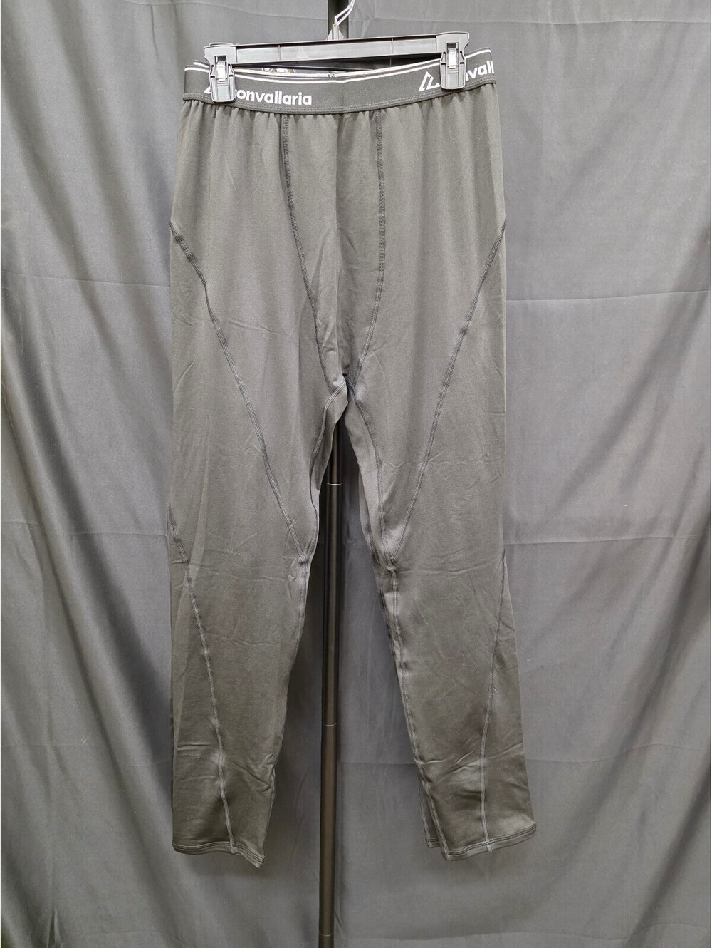 CL CONVALLARIA THERMAL FLEECE COMPRESSION BASE LAYER PANTS BLACK SIZE LARGE